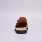 Yellow Luxury Brand Mules Italian Summer Sandals Loafers Half Shoes Leather Loafers Men's Shoes Designer Male Slides Slippers for Men product photo - 3