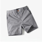 Gray cotton shorts on a white background - 2