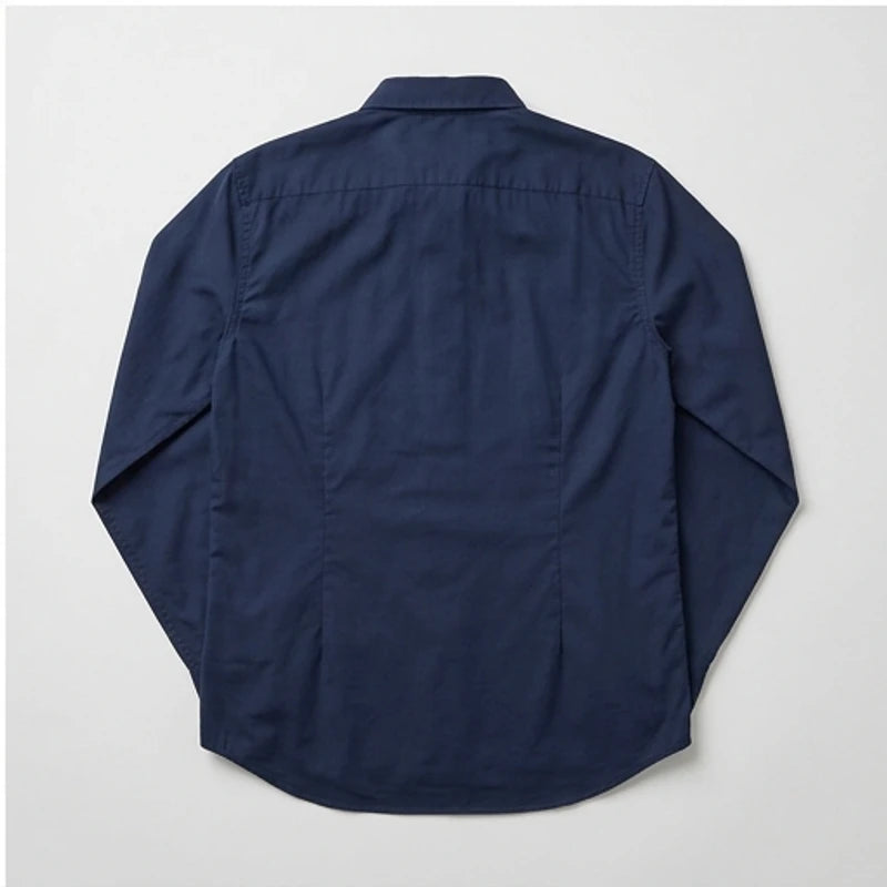 Woven Button-Down Shirt Woven Button-Down Shirt flat lay product photo - 3