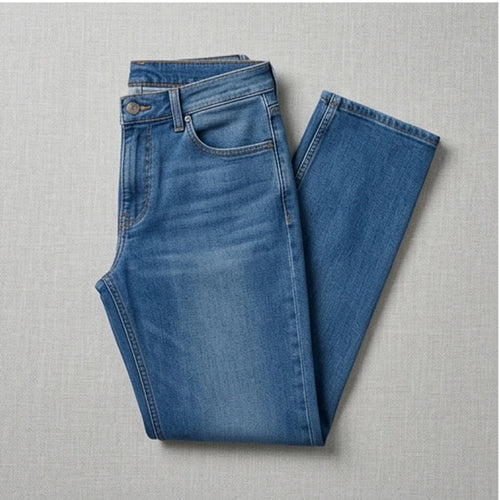 Classic 5-Pocket Denim Jeans Classic 5-Pocket Denim Jeans flat lay product photo - 2