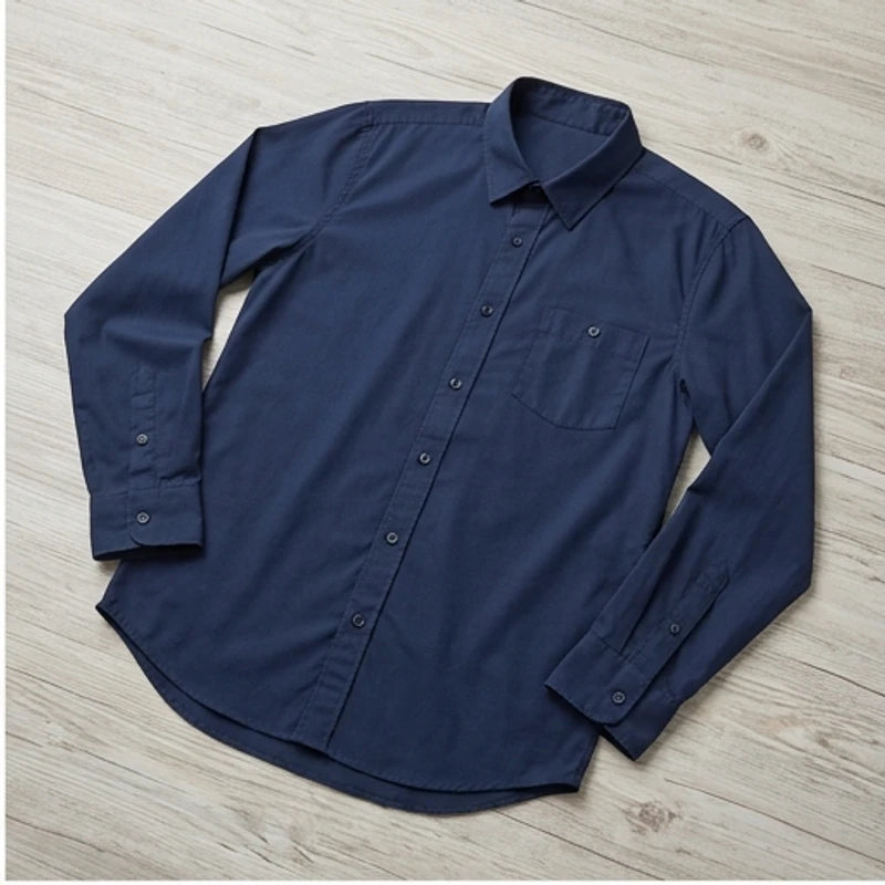 Woven Button-Down Shirt Woven Button-Down Shirt flat lay product photo - 2