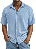 Garret Men's Cotton Crinkle Short Sleeve Shirt
