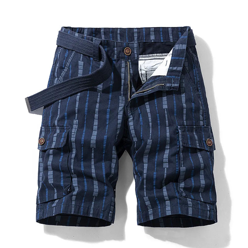 Garrick Men's Striped Cargo Shorts