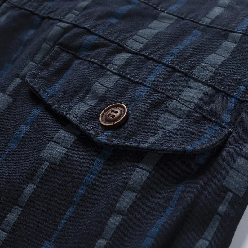 Garrick Men's Striped Cargo Shorts