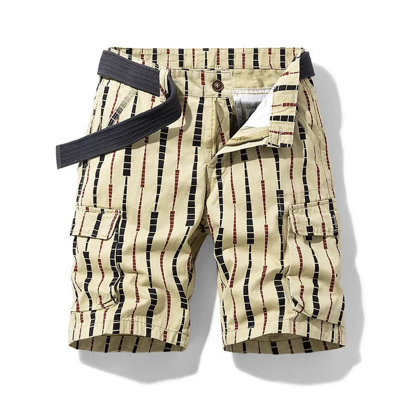 Garrick Men's Striped Cargo Shorts