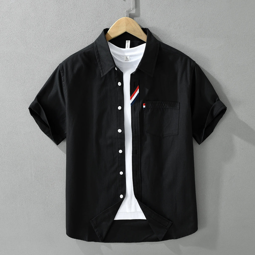 Thorne 100% Cotton Short Sleeve Button Up