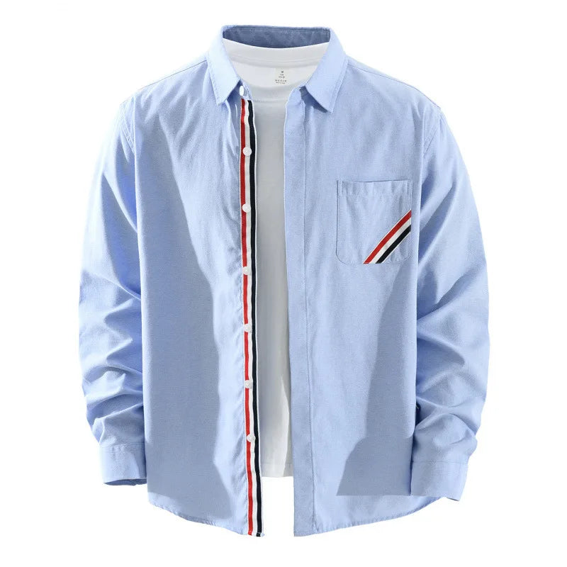 Westley Men's Cotton Button-Up Long Sleeve Shirt