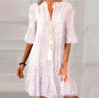 Cassia Boho Dress with Sleeves