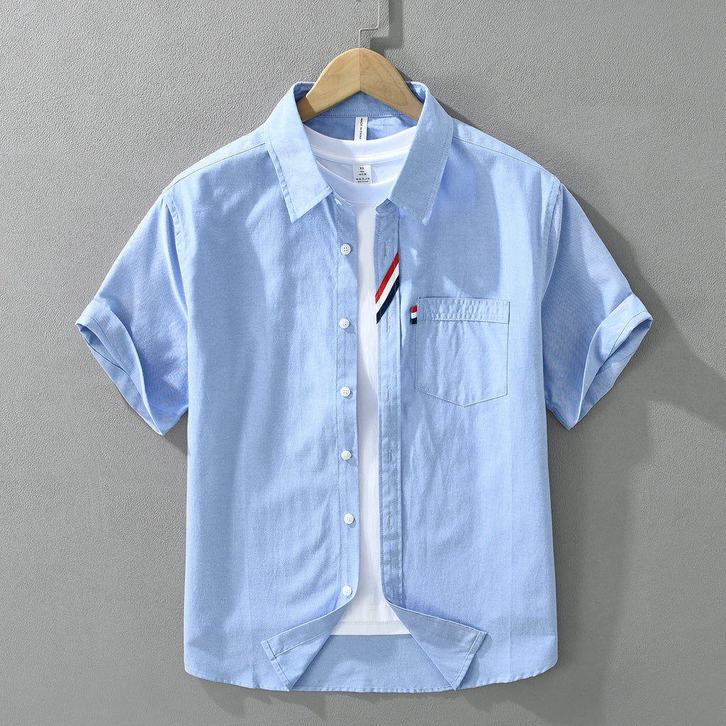 Thorne 100% Cotton Short Sleeve Button Up