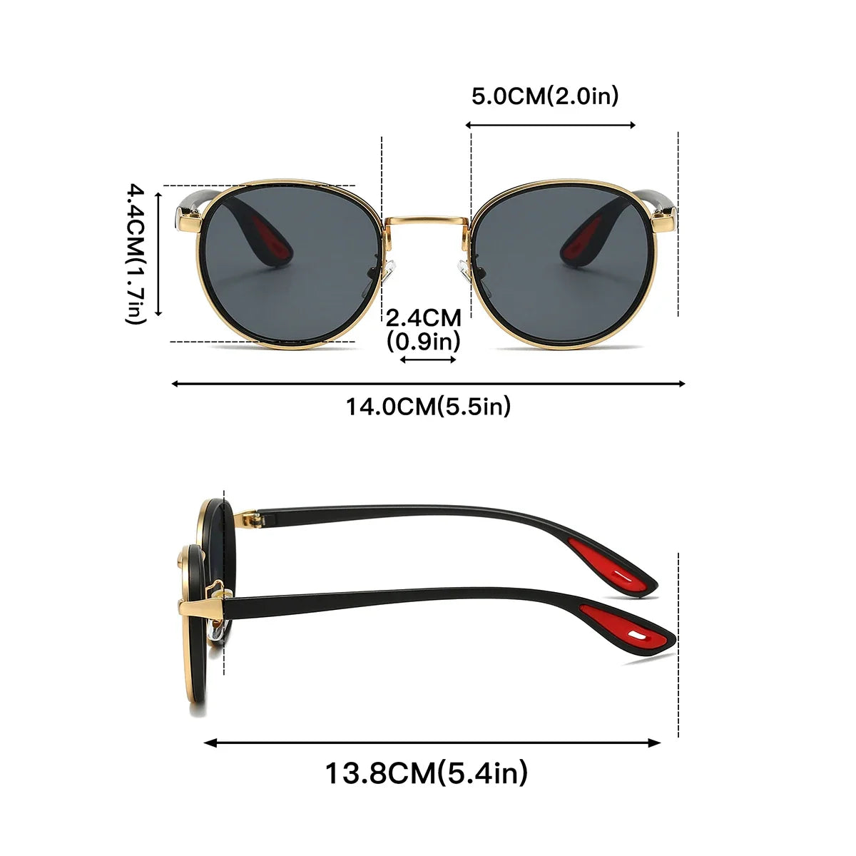 Lexington Round Metal Sunglasses