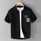Ashby Men's Cotton Short Sleeve Button-Up Shirt