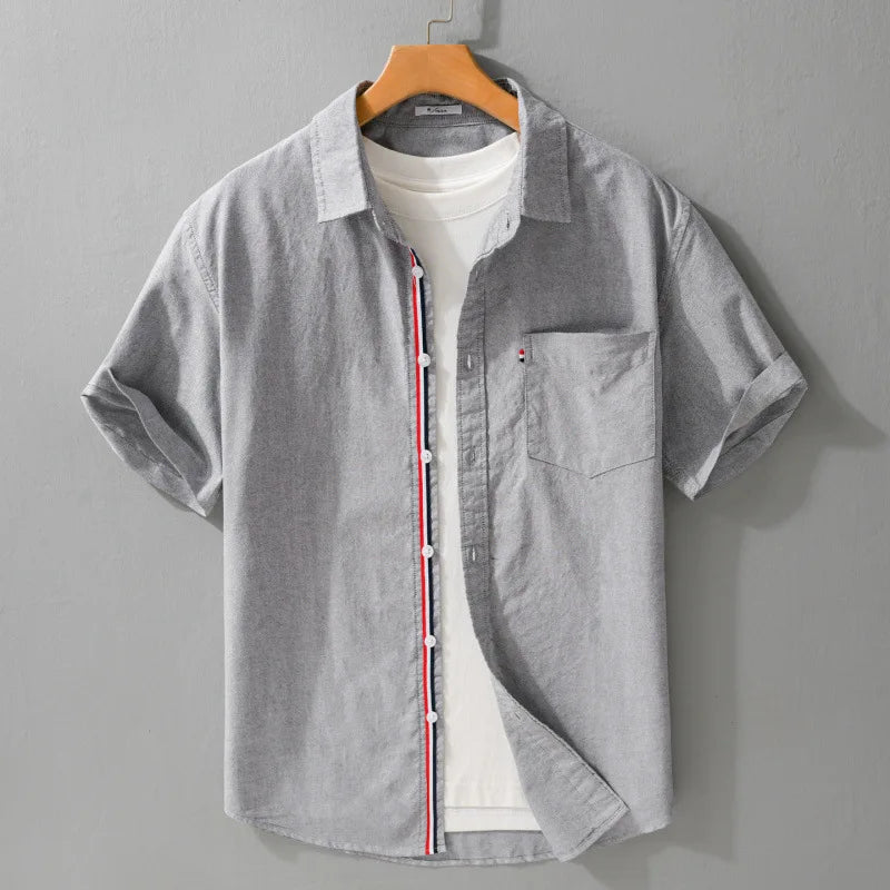 Montrose Men's Cotton Short Sleeve Button-Up Shirt