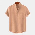 Brenton Short Sleeve Linen Button Up Shirt