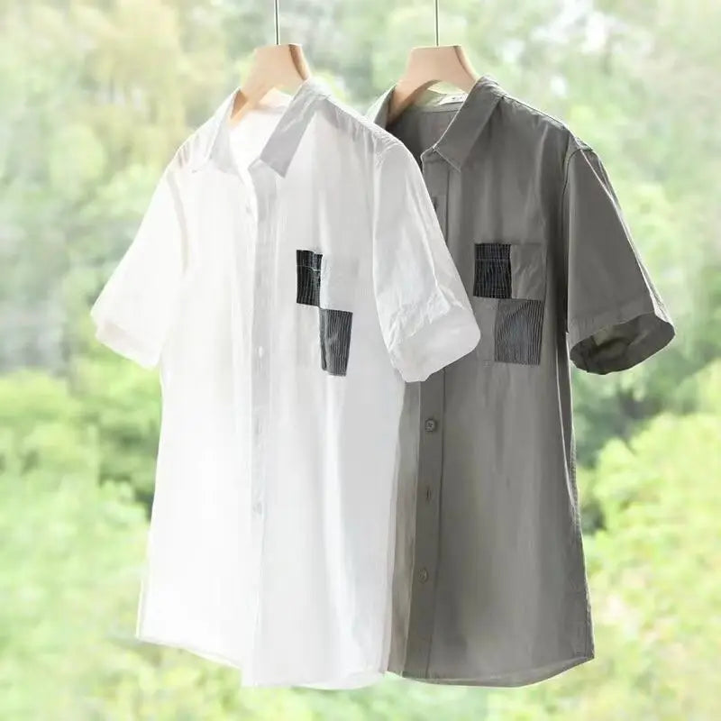 Ashby Men's Cotton Short Sleeve Button-Up Shirt