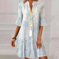 Cassia Boho Dress with Sleeves