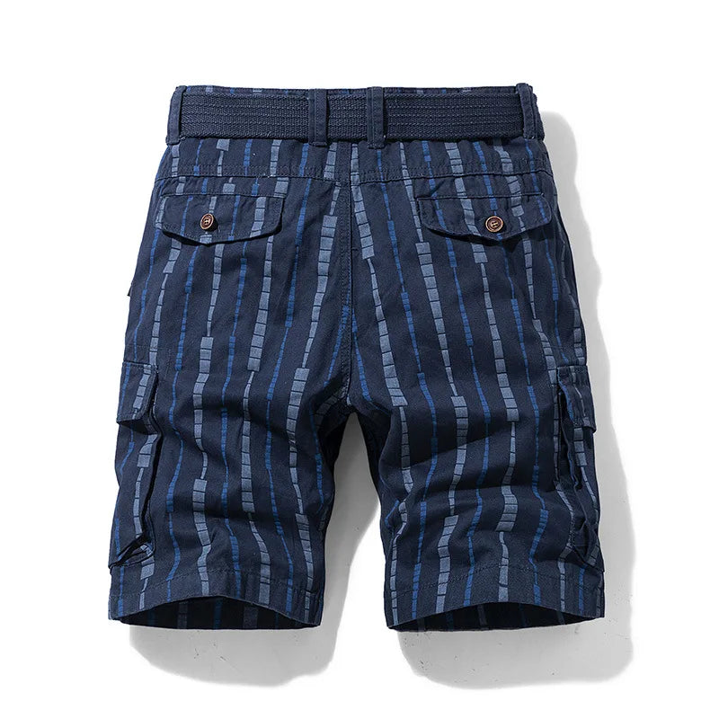 Garrick Men's Striped Cargo Shorts