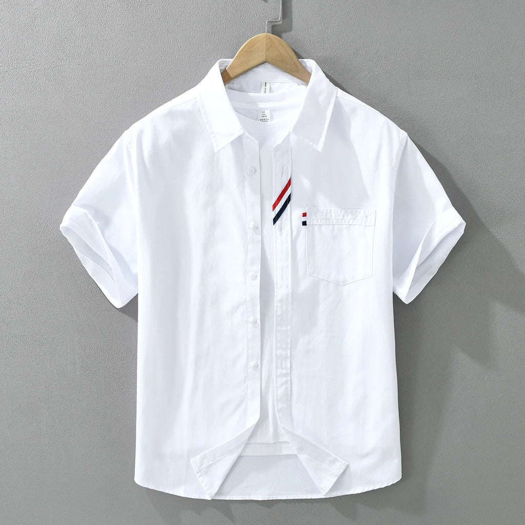 Thorne 100% Cotton Short Sleeve Button Up