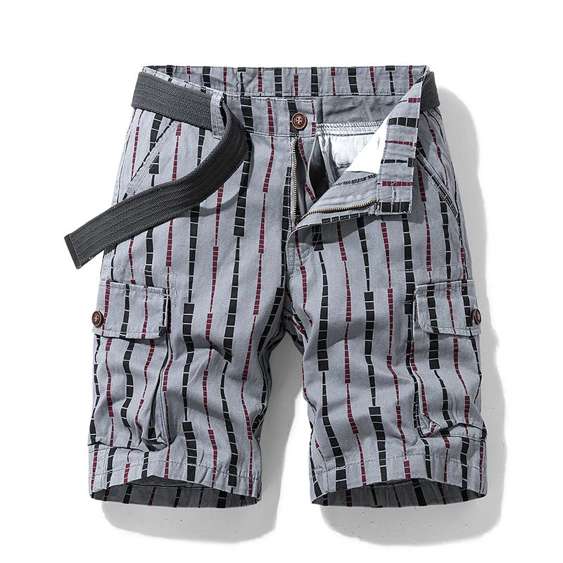 Garrick Men's Striped Cargo Shorts