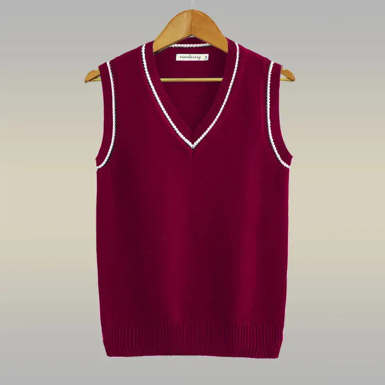 Rowland Men's Cotton Cable-Knit Sweater Vest