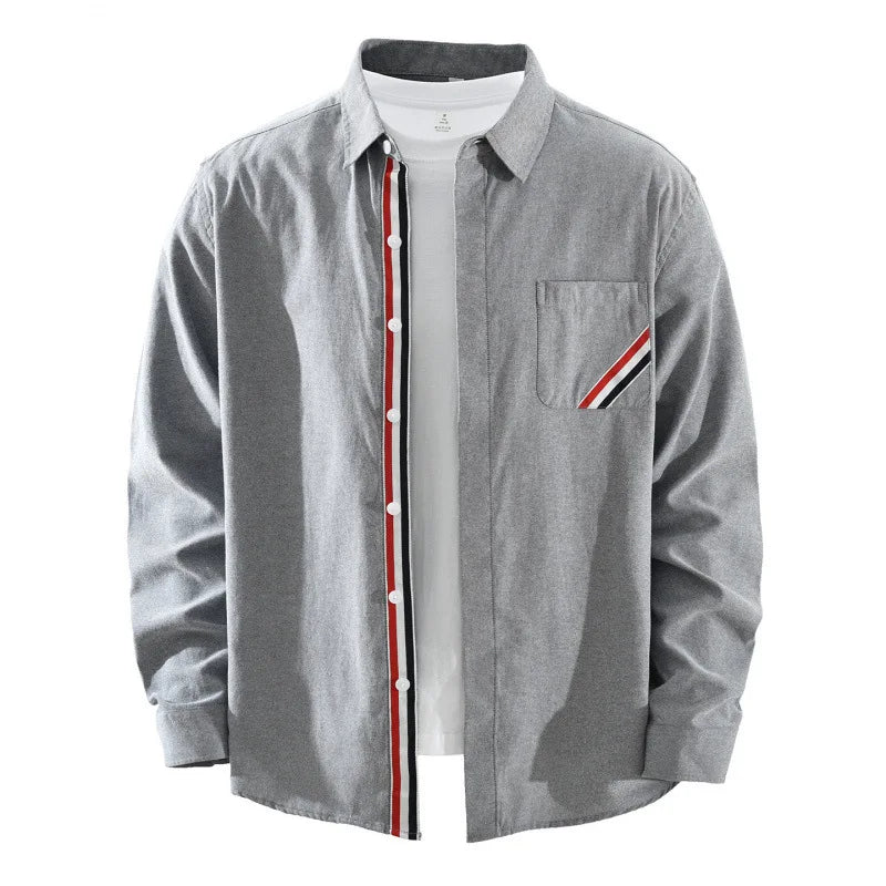 Westley Men's Cotton Button-Up Long Sleeve Shirt
