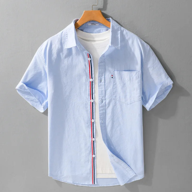 Montrose Men's Cotton Short Sleeve Button-Up Shirt