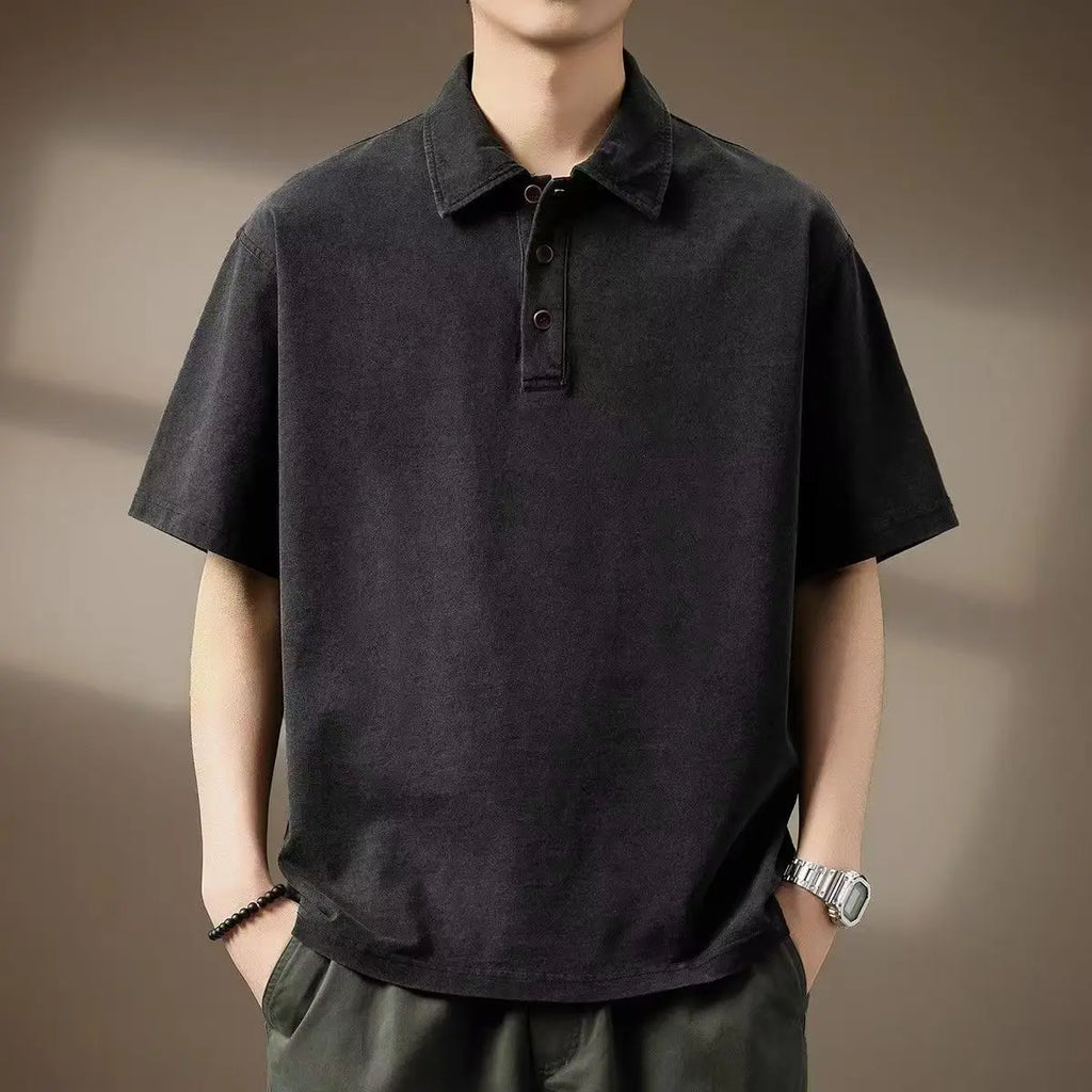 Bryson Men's Denim Polo Shirt
