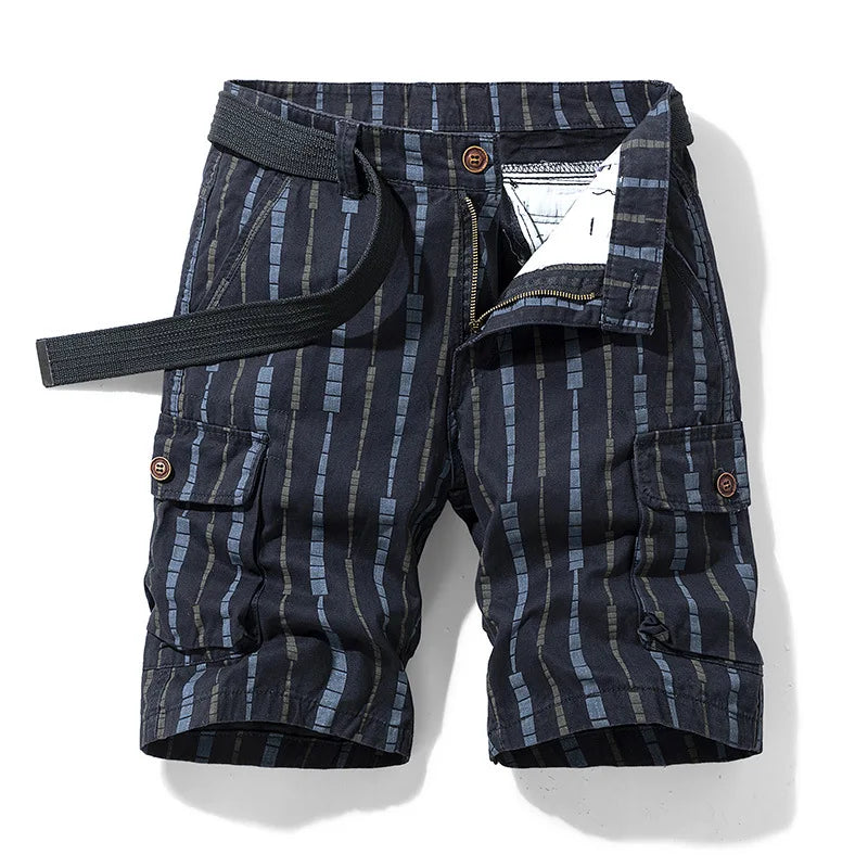 Garrick Men's Striped Cargo Shorts