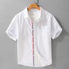 Montrose Men's Cotton Short Sleeve Button-Up Shirt