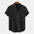 Brenton Short Sleeve Linen Button Up Shirt