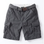 Gray shorts on a white background