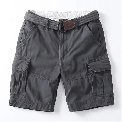 Gray shorts on a white background