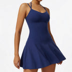 Aurelia Athletic Dress with Built-In Shorts