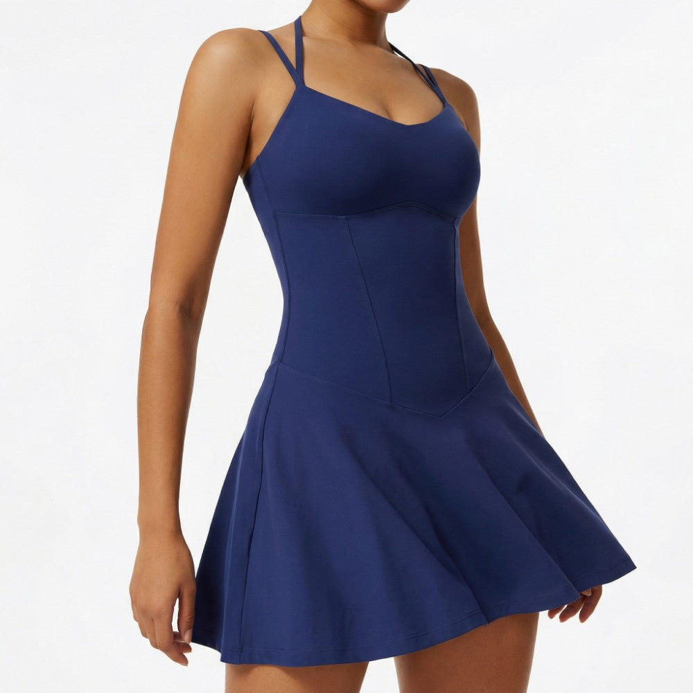 Aurelia Athletic Dress with Built-In Shorts