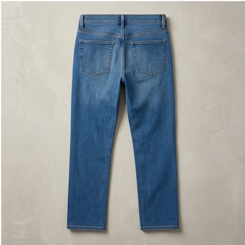 Classic 5-Pocket Denim Jeans Classic 5-Pocket Denim Jeans flat lay product photo - 3