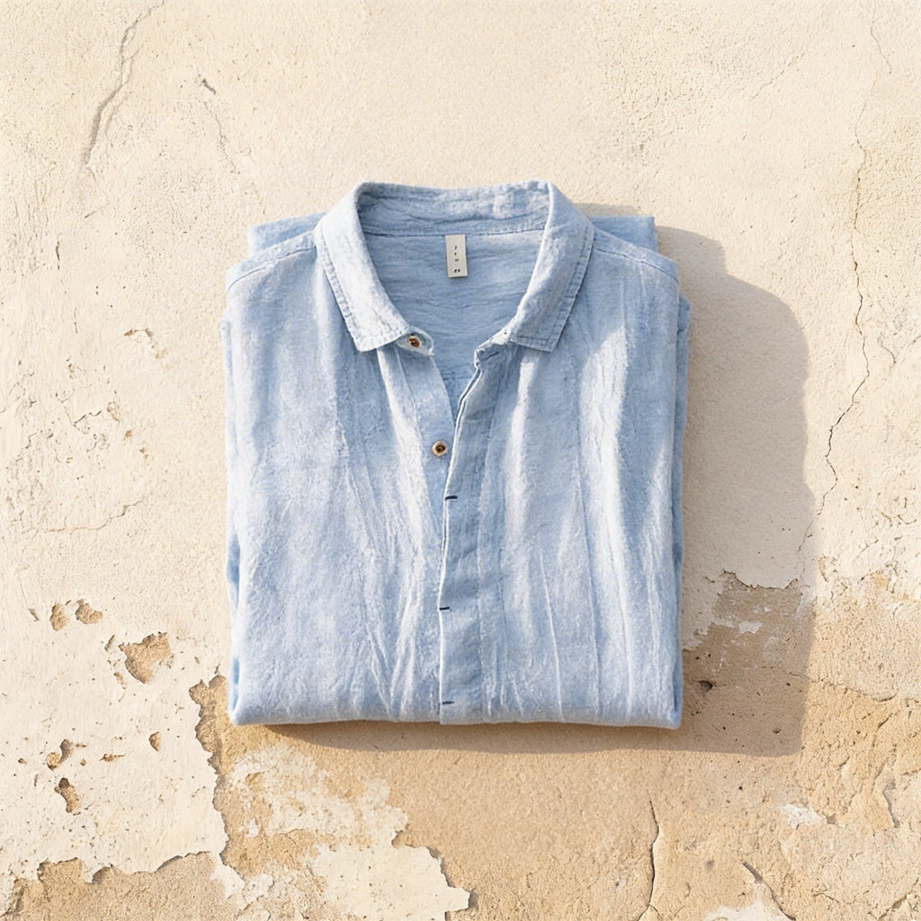 Harland Men's Linen Button-Up Shirt