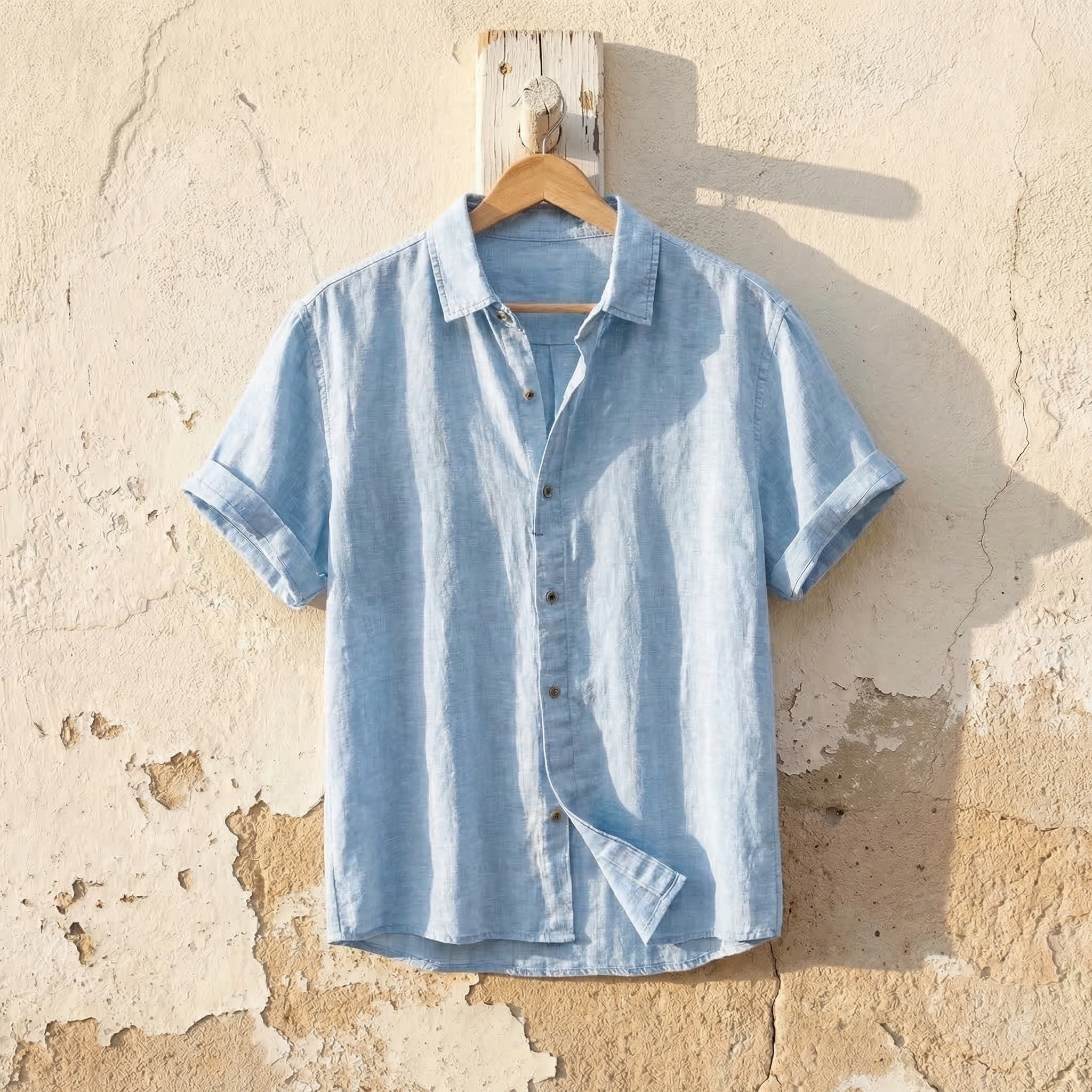 Harland Men's Linen Button-Up Shirt