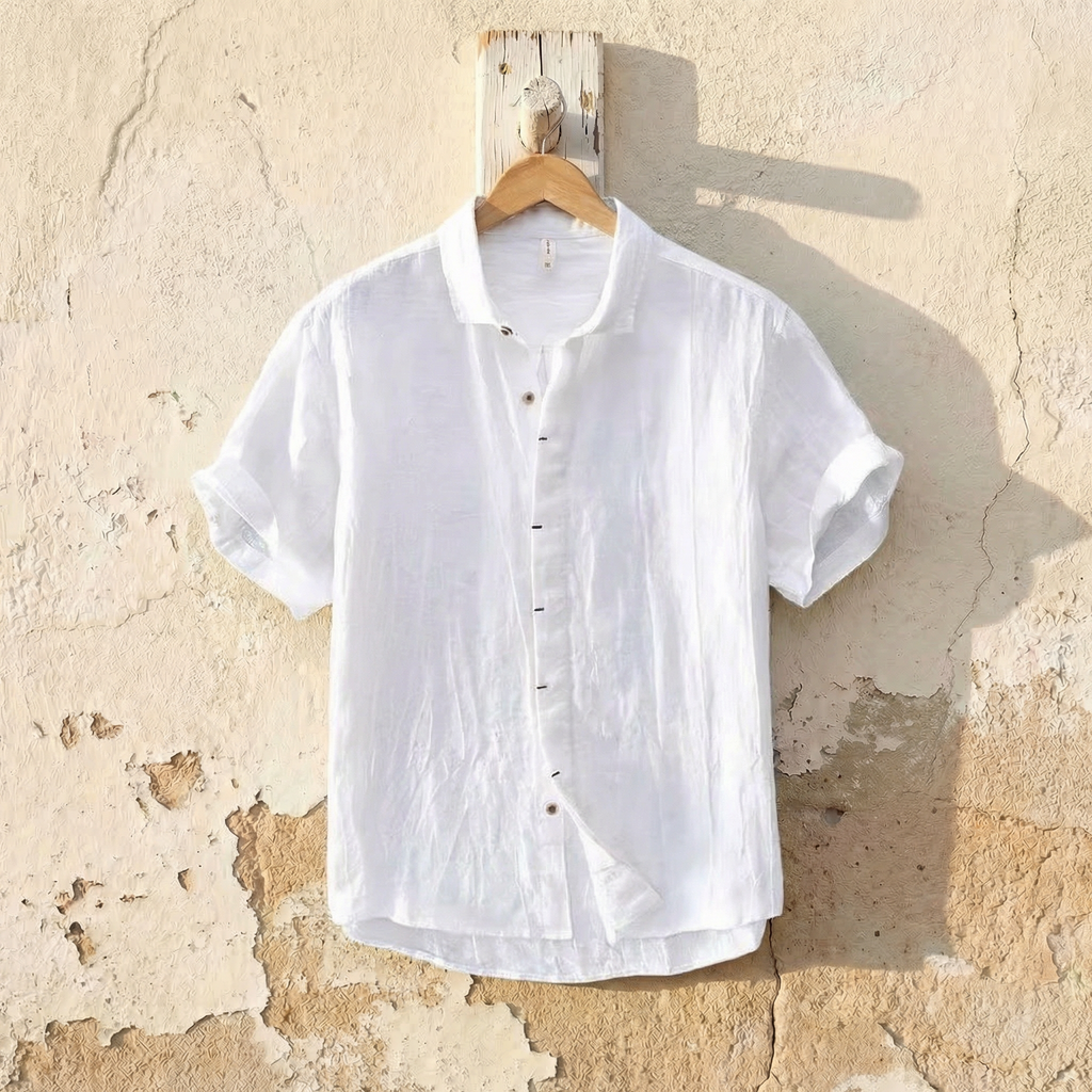 Harland Men's Linen Button-Up Shirt
