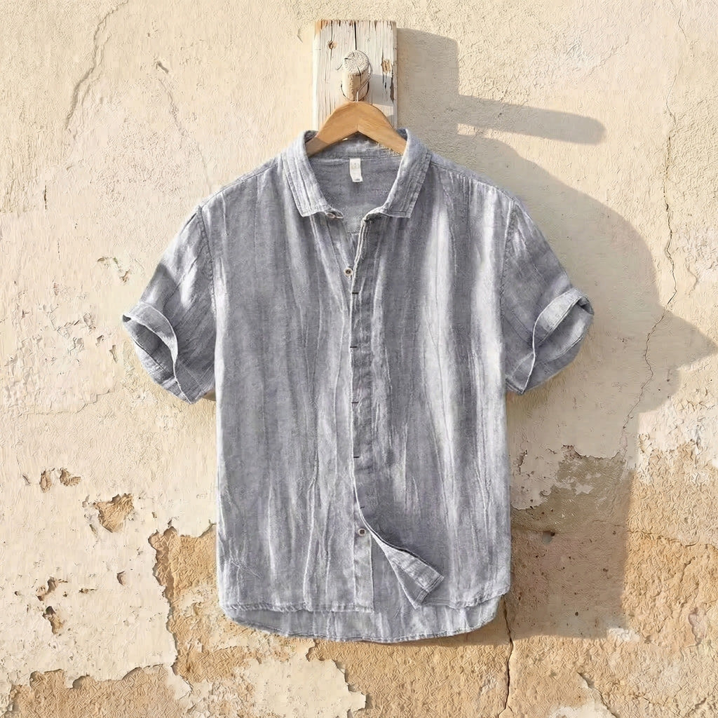 Harland Men's Linen Button-Up Shirt