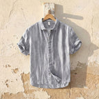 Harland Men's Linen Button-Up Shirt