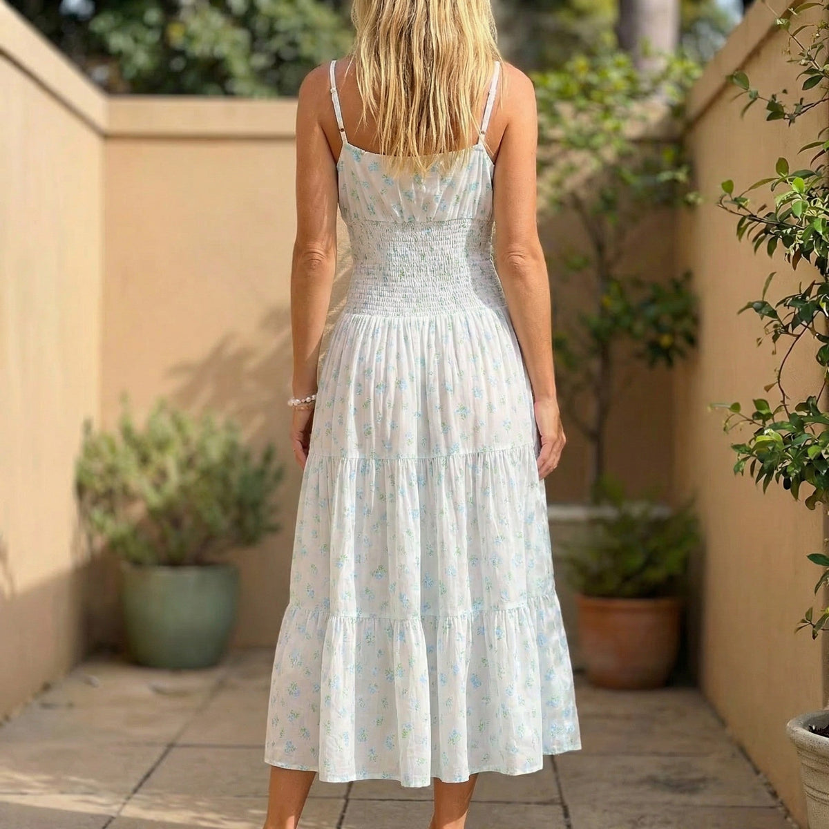 Zinnia Floral Midi Sundress