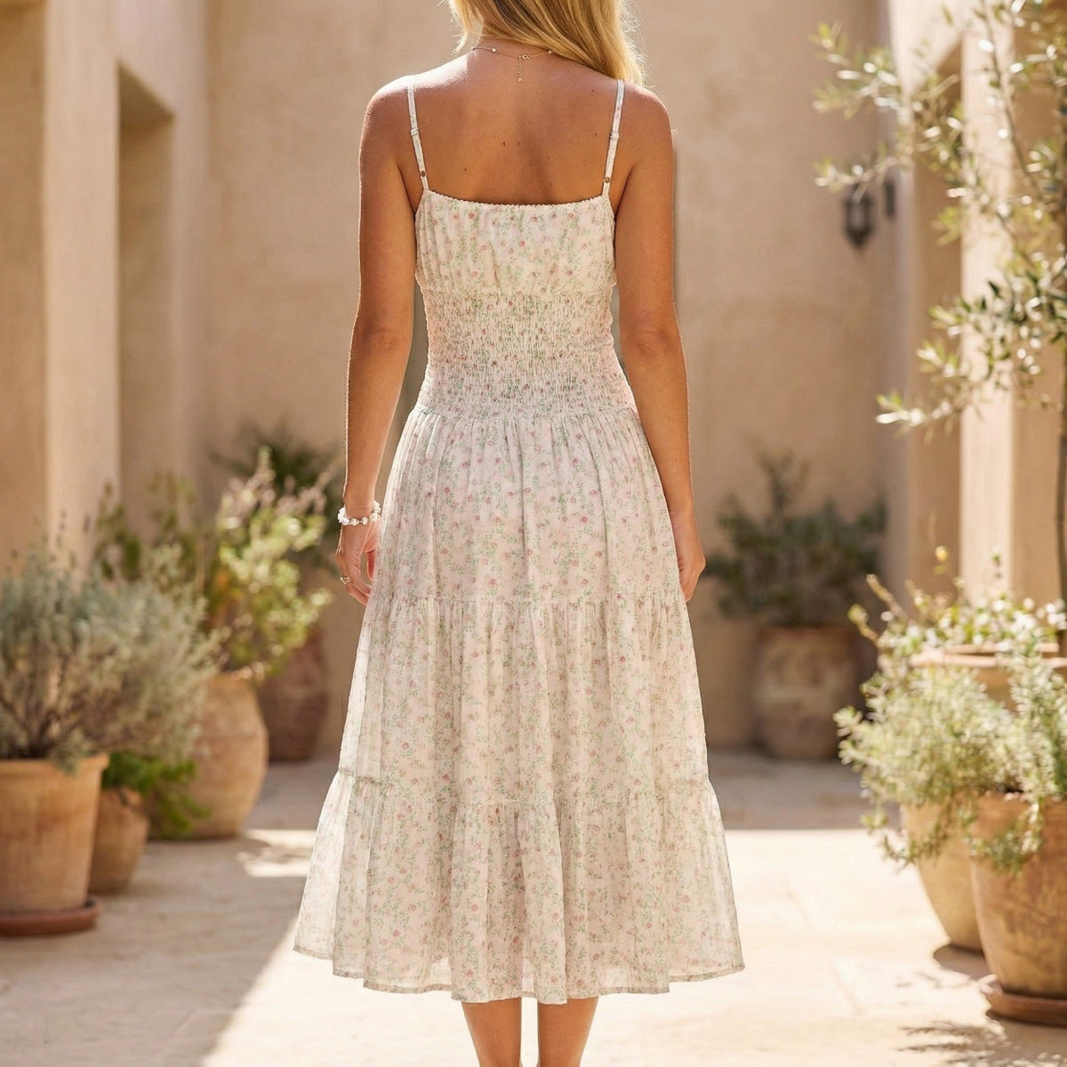 Zinnia Floral Midi Sundress