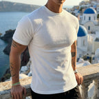 Bexley Men's Ribbed Stretch Crew Tee
