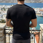 Bexley Men's Ribbed Stretch Crew Tee