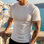 Bexley Men's Ribbed Stretch Crew Tee