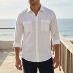 Seaforth Men's Linen Button-Up Shirt