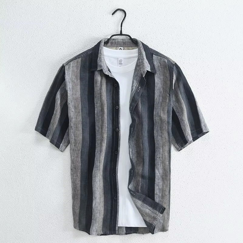 Cortez Men's Linen Button-Up Shirt