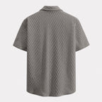 Galway Men's Cotton Jacquard Short Sleeve Shirt