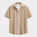 Galway Men's Cotton Jacquard Short Sleeve Shirt