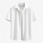 Galway Men's Cotton Jacquard Short Sleeve Shirt