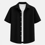 Galway Men's Cotton Jacquard Short Sleeve Shirt